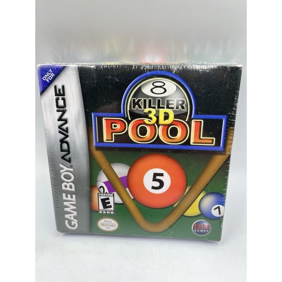 Nintendo Game Boy Advance GBA Game: Killer 3D Pool - BRAND NEW Factory Sealed - Picture 1 of 7